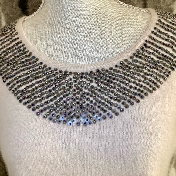 FRENCH CONNECTION Aurora Borealis Beaded Sweater - Picture 3 of 5